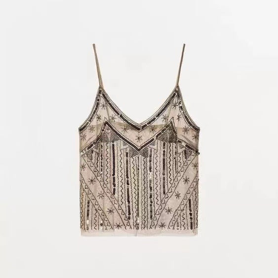 Women's New Embroidered Sexy Underwear Vest