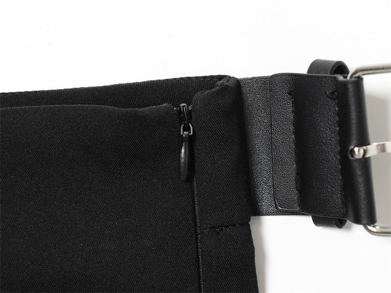 Women's Pure Desire Wide Pleated Belt Culottes