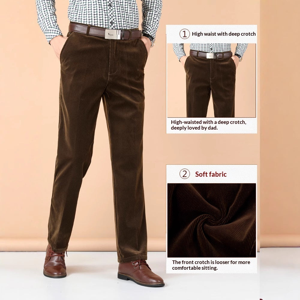 Men's Casual Straight-leg Loose-fit Trousers