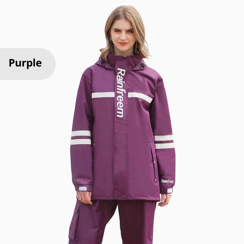 Raincoat Rain Pants Suit Outdoor Fashion Double-layer Split In Stock