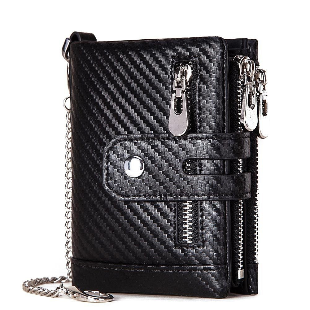 Men's Fashion Personality Tri-fold Multi-color Wallet