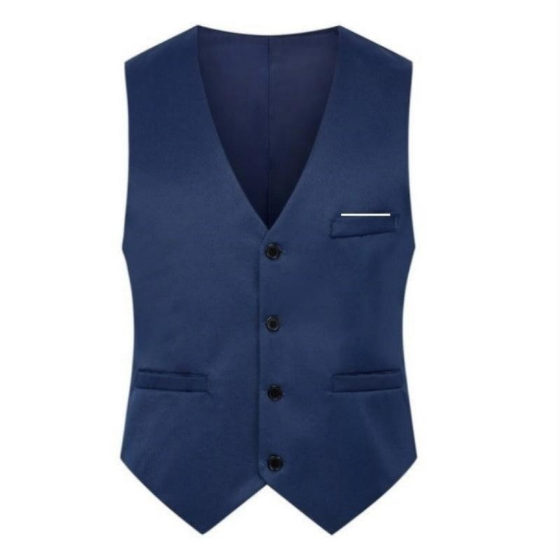 Men's Solid Color British Fashion Suit Vest