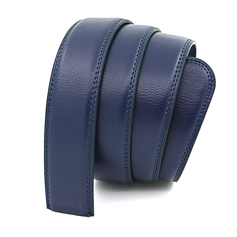 Men's Automatic Belt Body 3 5cm Genuine Leather Belt Without Buckle