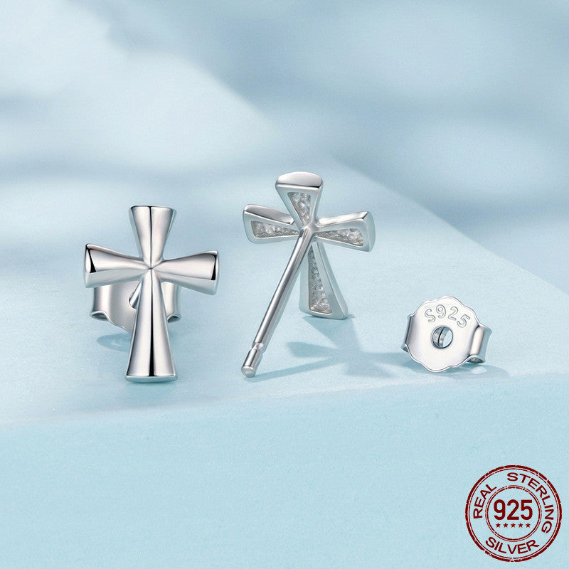 European And American Personalized Fashion S925 Sterling Silver Stud Earrings