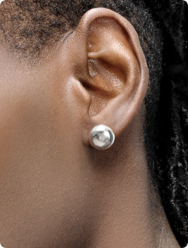 S925 Sterling Silver Earrings For Women All-match Single Pierced Earring