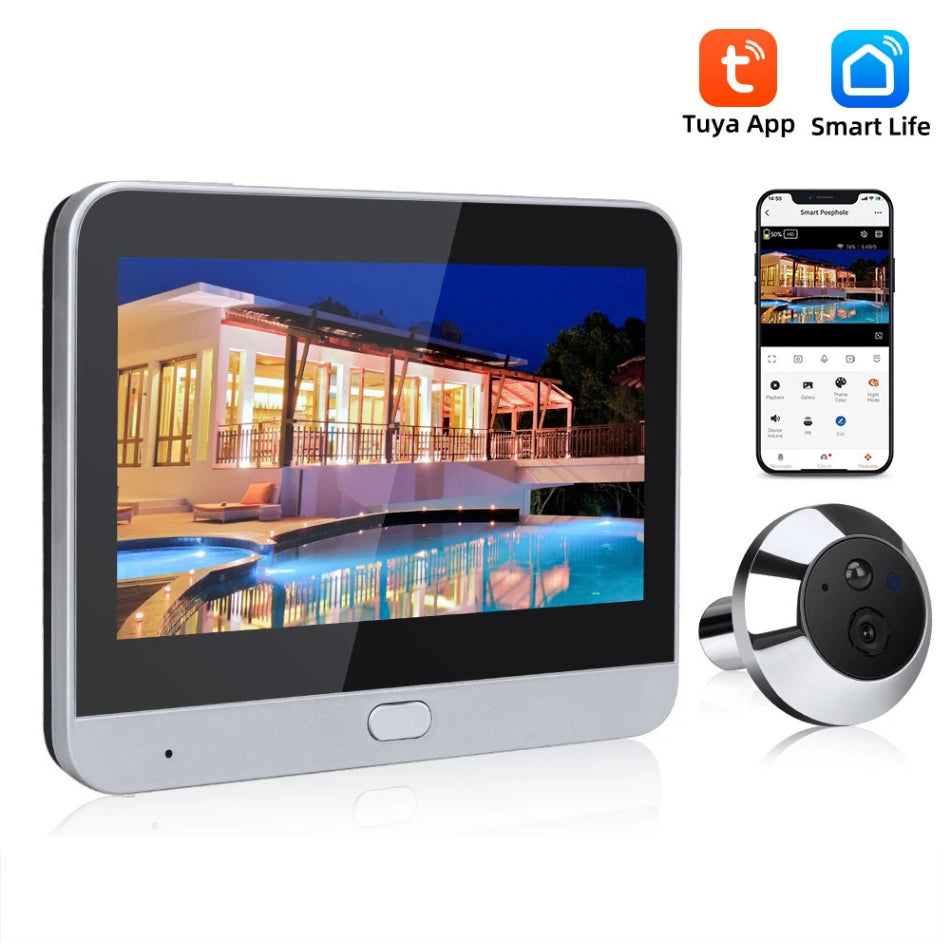 Wireless Smart Doorbell Home Cat Eye Camera