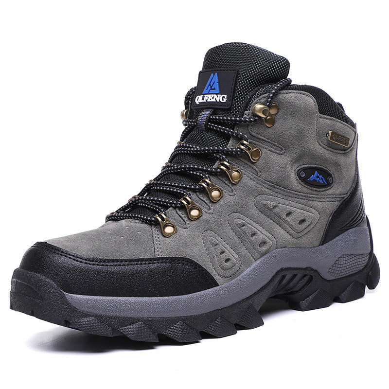 Outdoor High-top Hiking Shoes Waterproof Hiking