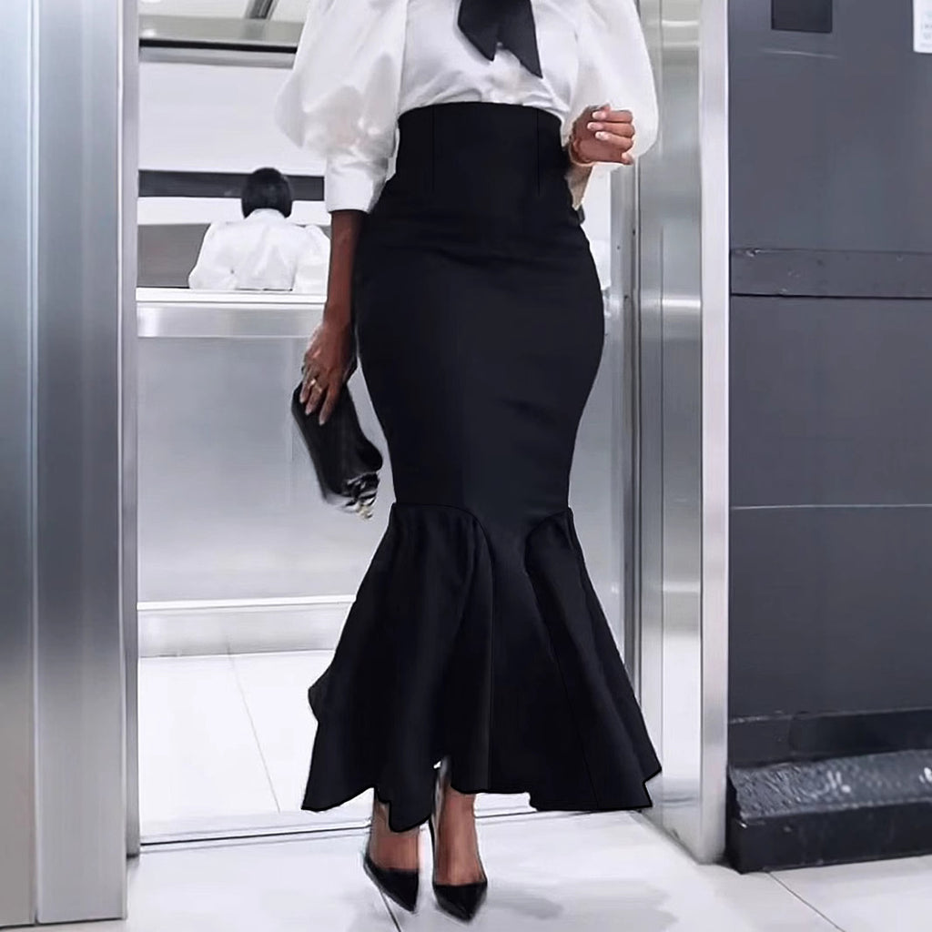 Sheath Long Fishtail Elegant Skirt