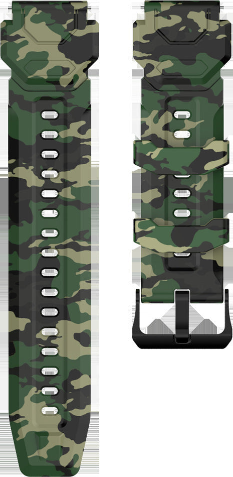 Silicone Flat Direct Mouth Smart Watch Strap