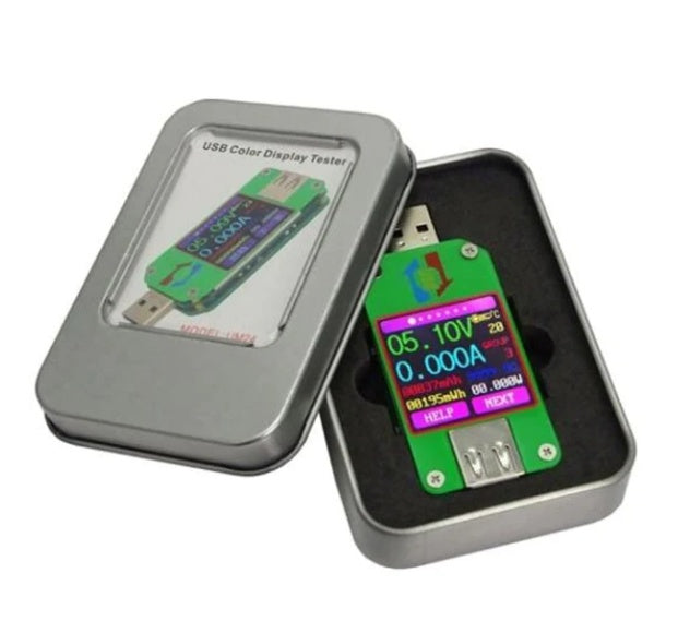 USB 2.0 Color Screen Tester Voltage Ammeter Thermometer UM24C With Bluetooth Communication Board