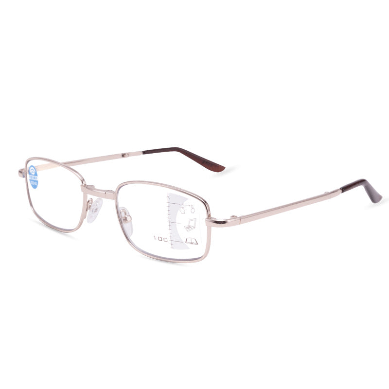 Remote And Near Dual-purpose Reading Glasses Smart Zoom Anti-blue Light
