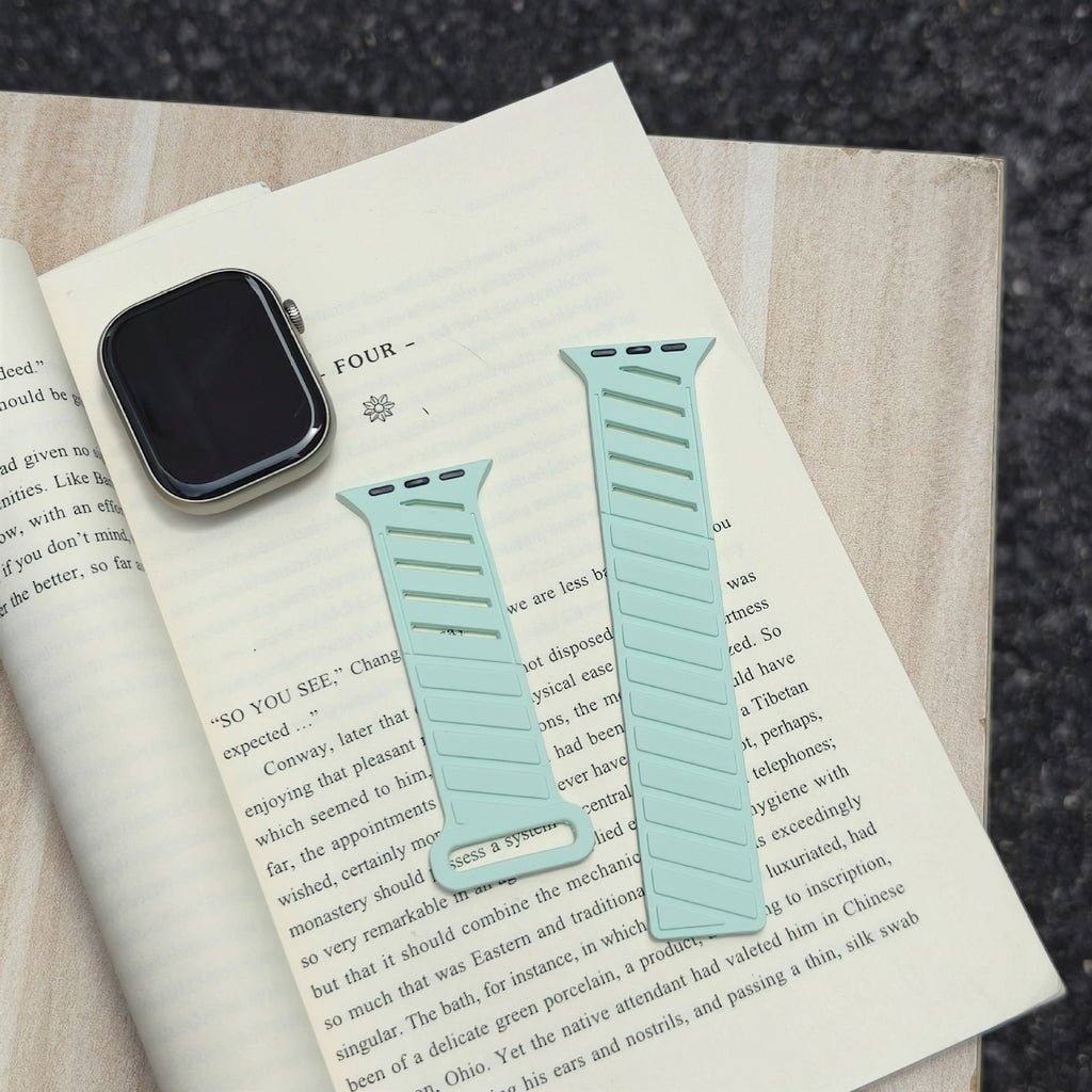 Applicable Twill Silicone Magnetic Watch Band