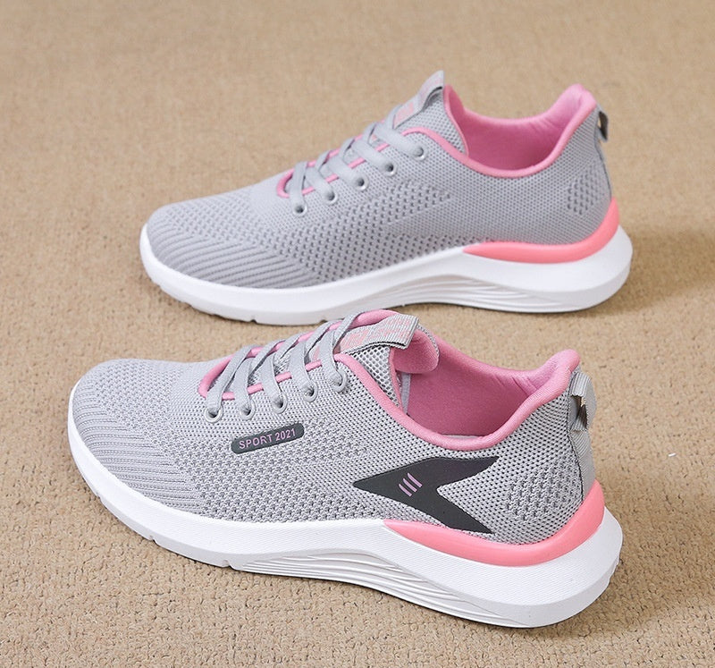 Low-top All-match Soft Bottom Lightweight Casual Running Shoes For Women