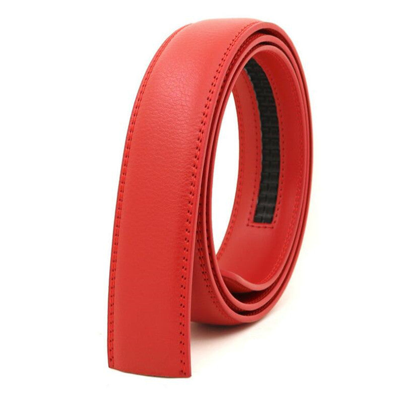 Men's Automatic Belt Body 3 5cm Genuine Leather Belt Without Buckle
