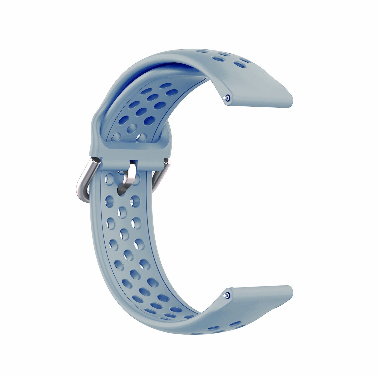 Silicone Watch Strap Porous Straight Buckle
