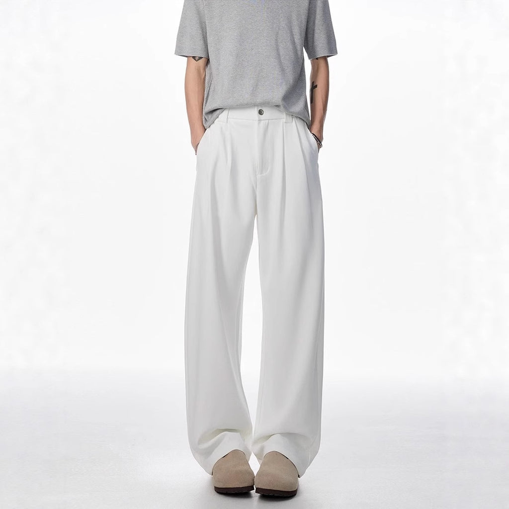 Fashion Personality Drape Ice Silk Leggings Men