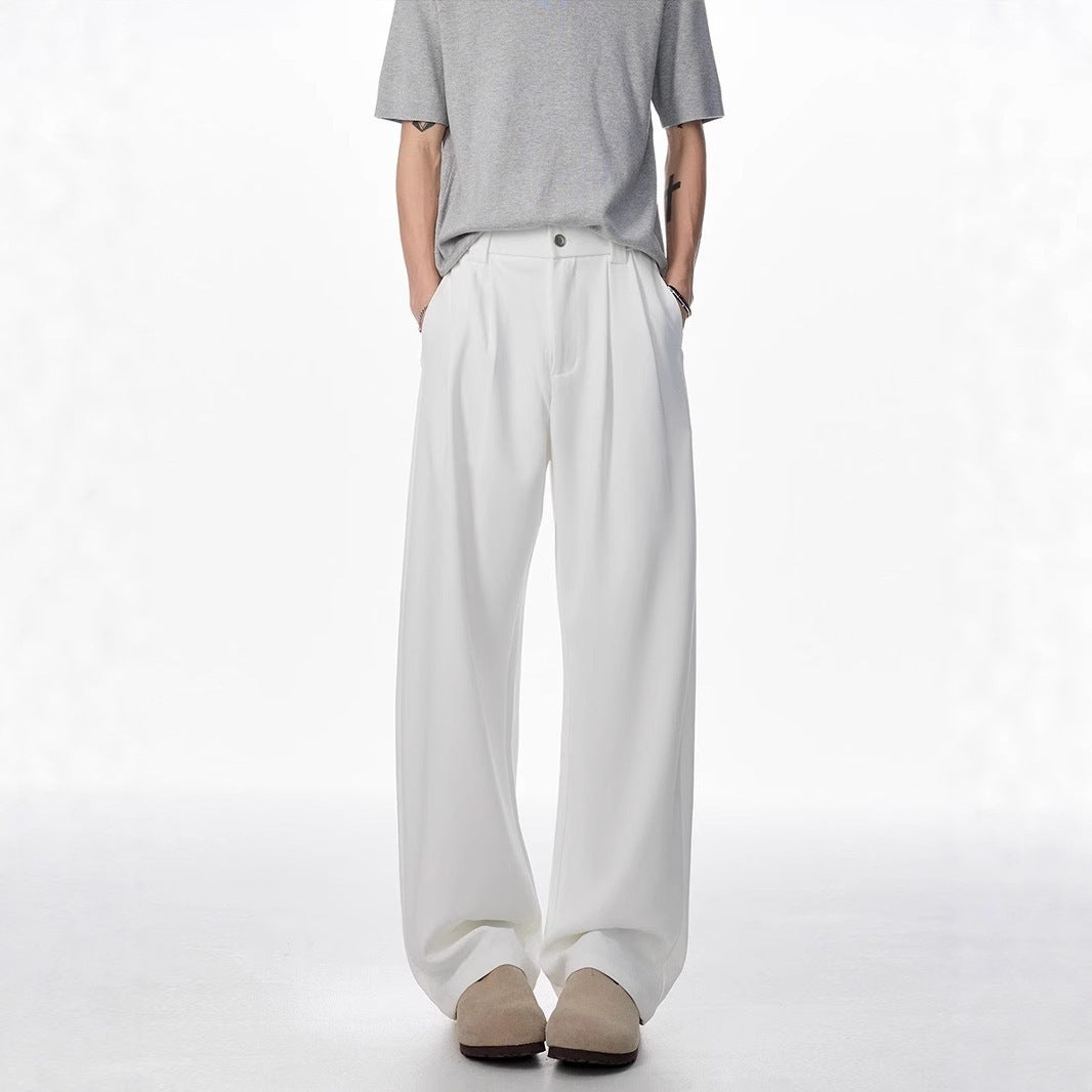 Fashion Personality Drape Ice Silk Leggings Men