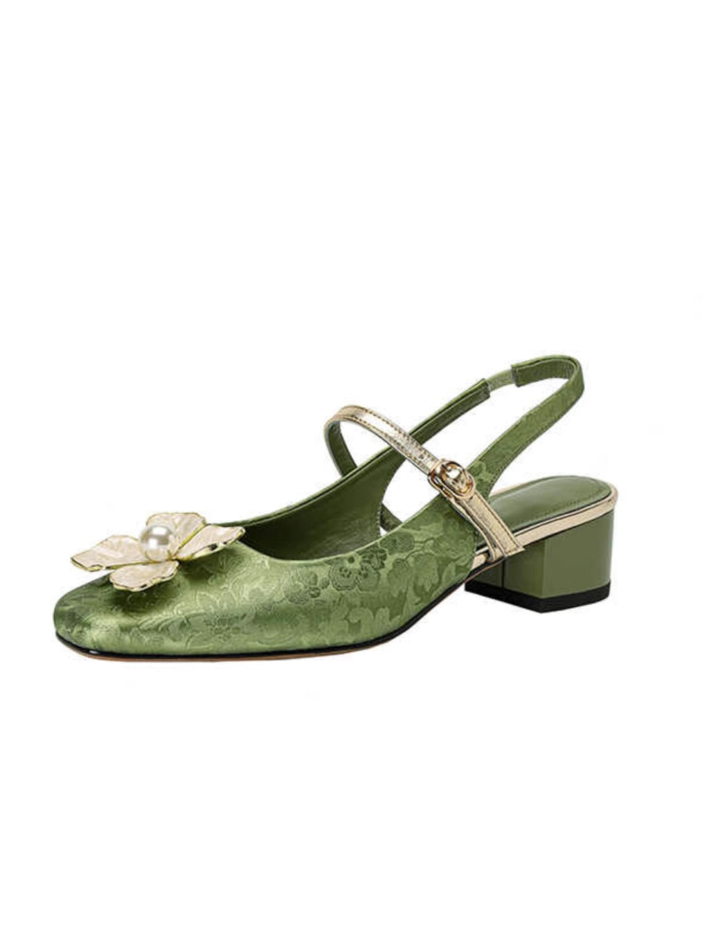 French Retro Square Toe High Heels Women