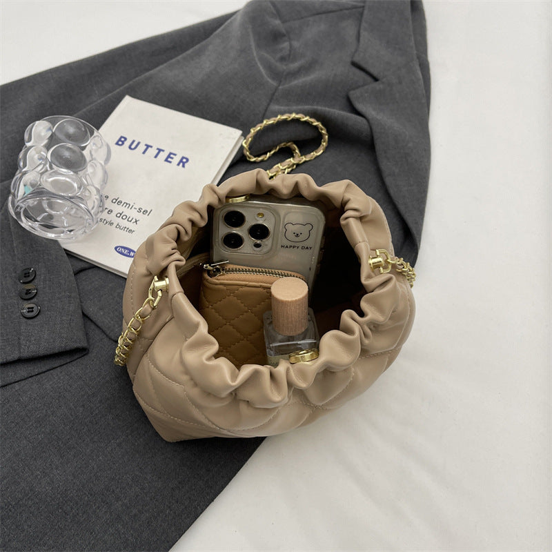 Women's Fashion Casual Rhombus Shoulder Bag Chain Messenger Bag