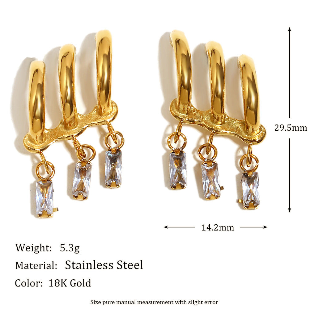 Ins Fashion Unique Design Exaggerated Earrings