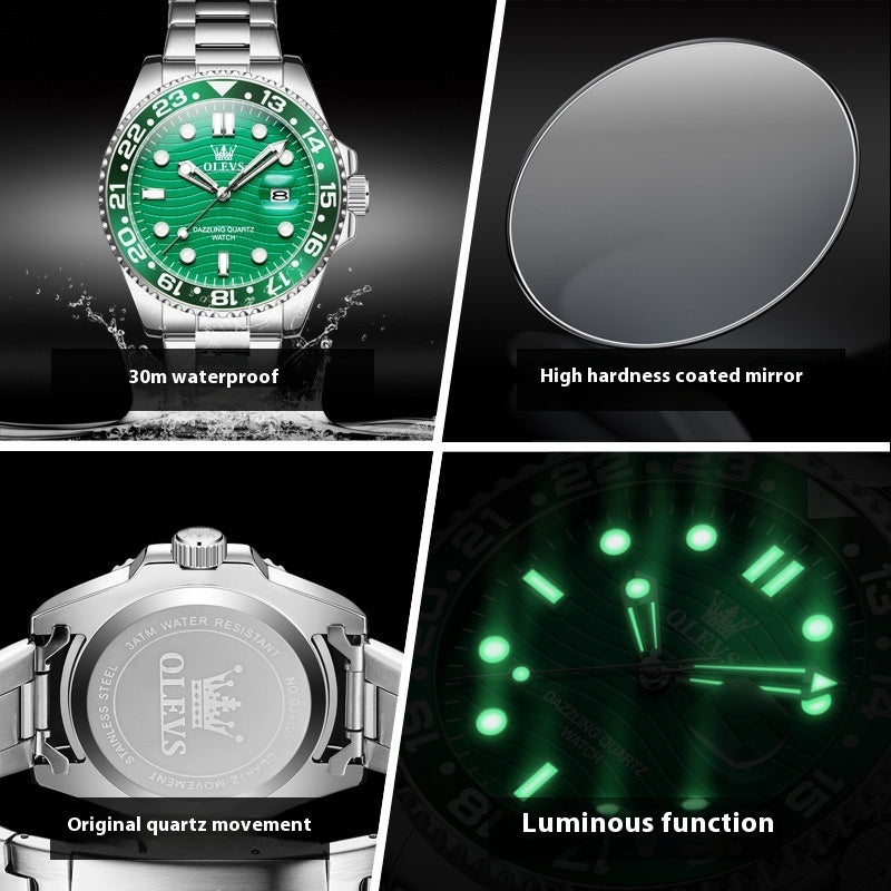 Steel Belt Business Men's Casual Quartz Watch