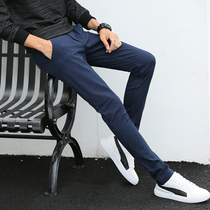Fashionable Pure Cotton Casual Simple Straight Pants