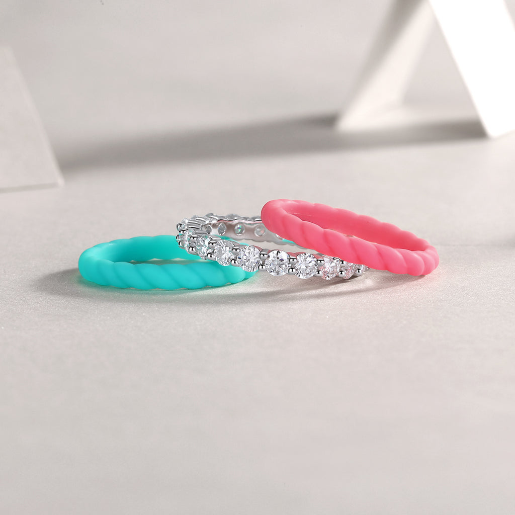 1Dreamy Halo - A Fashionable And Luxurious Jewelry Accessory Set With Moissanite S925 Sterling Silver And Platinum-plated Diamond Prohibit TikTok sales