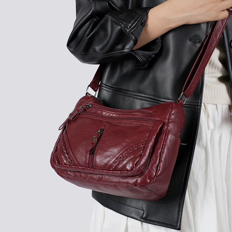 Retro Middle-aged And Elderly Mother Bag More Than Versatile Large Capacity Compartment