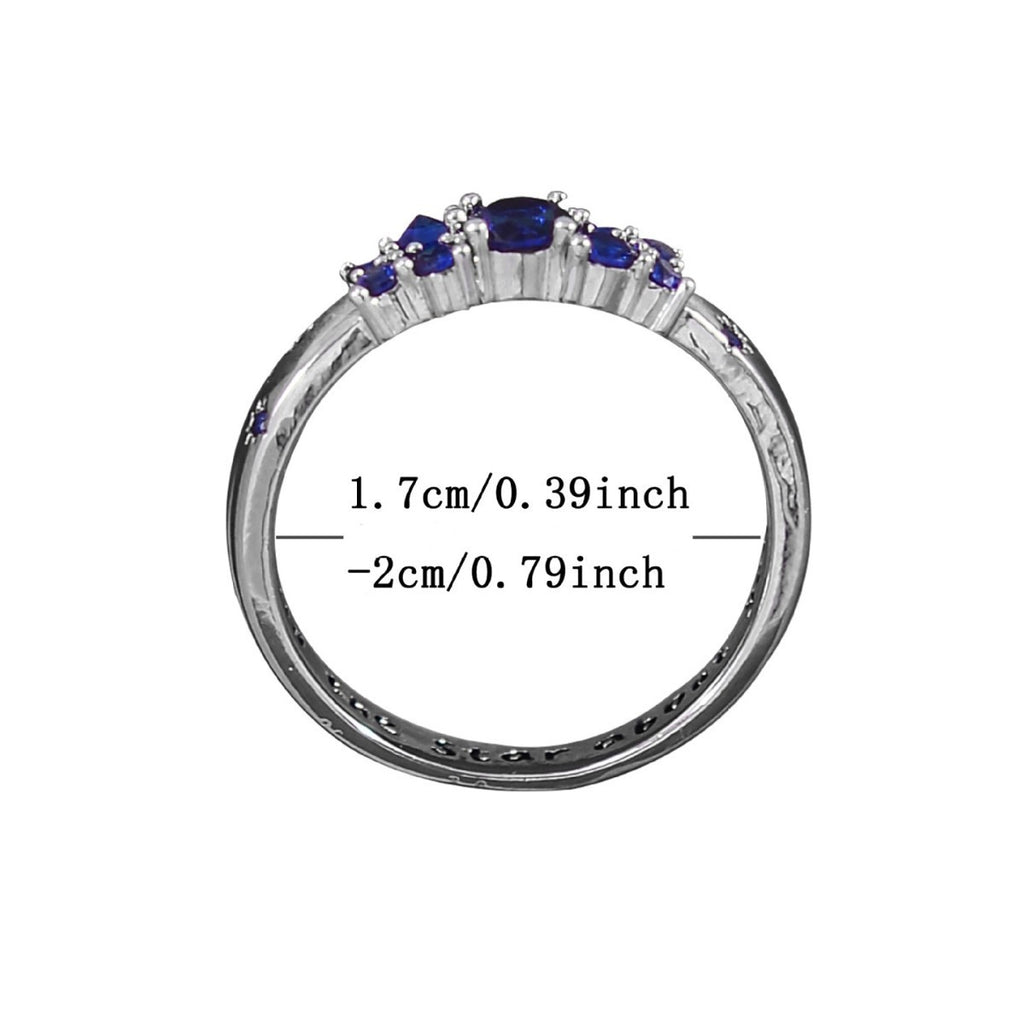 Blue Zircon Told The Star About You Sun Element Ring