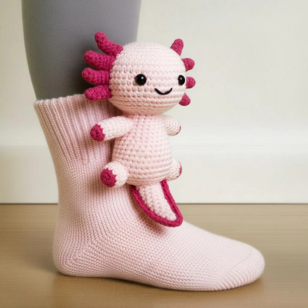 Plush Crochet Animal Cute Animal Socks