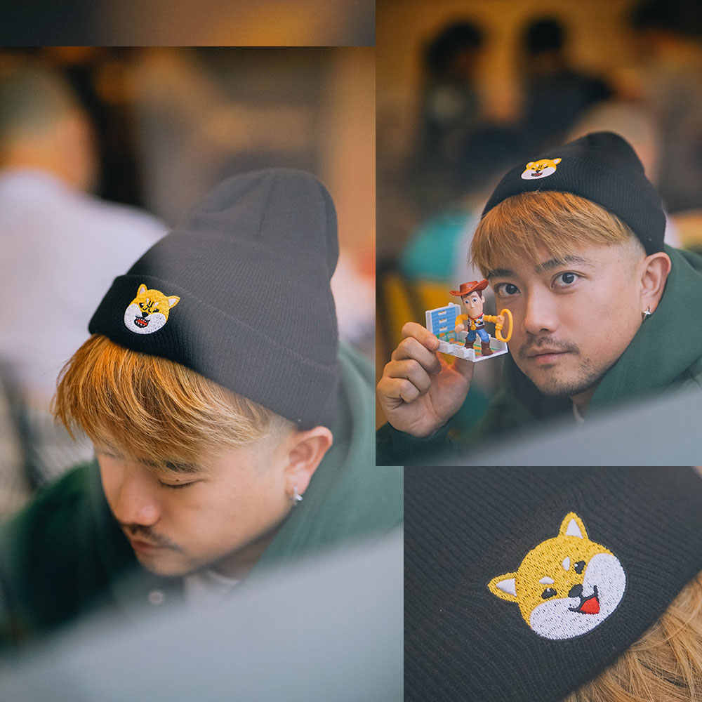 Cute Kitten Embroidery Knitted Hat European And American