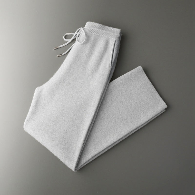 Men's New Cashmere Pants Square Meters Thickening Wide Leg Pants