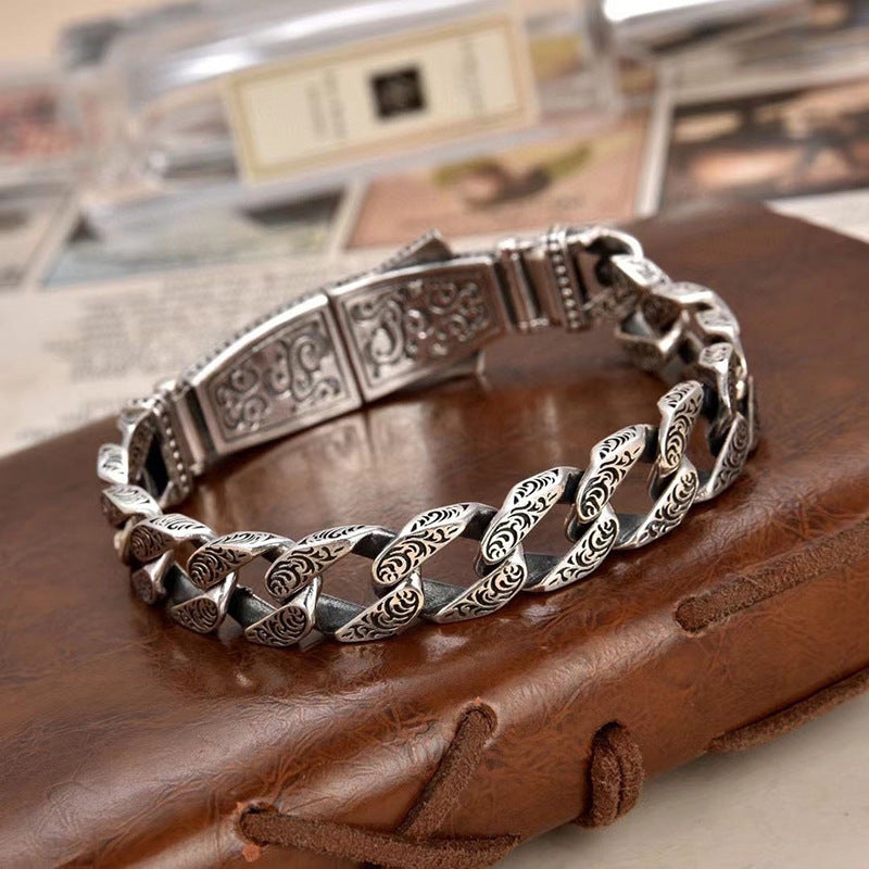 Retro Flying Car Style Domineering Lion Bracelet For Men