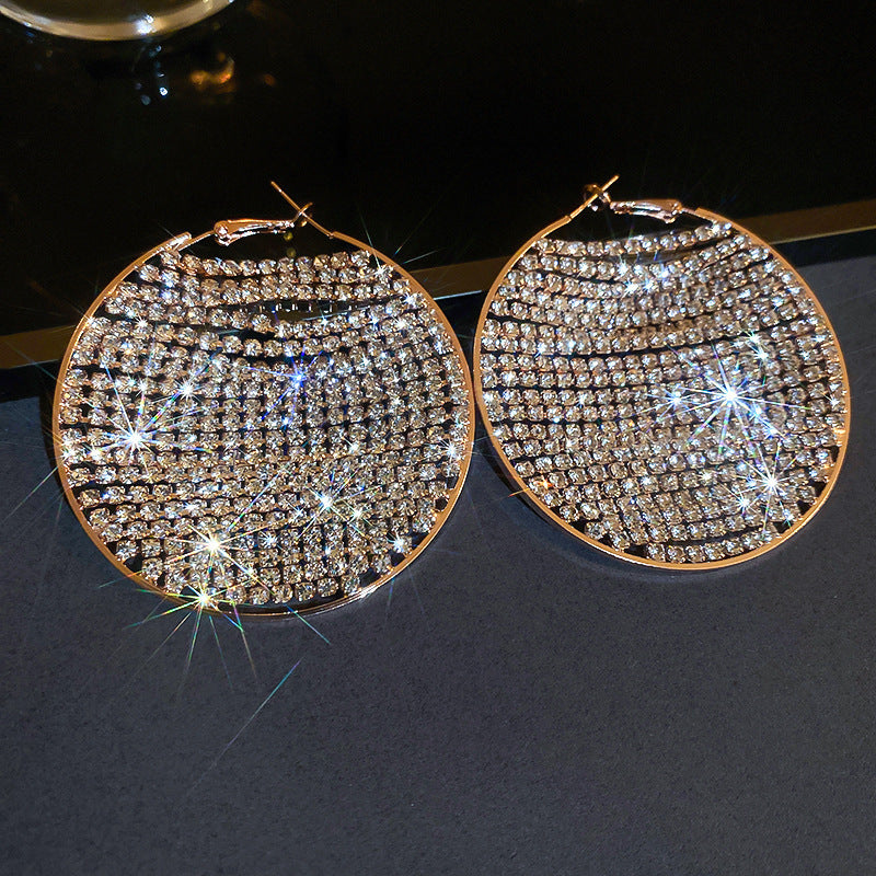 Silver Needle European And American Irregular Water Drop Lovely Geometric Earrings