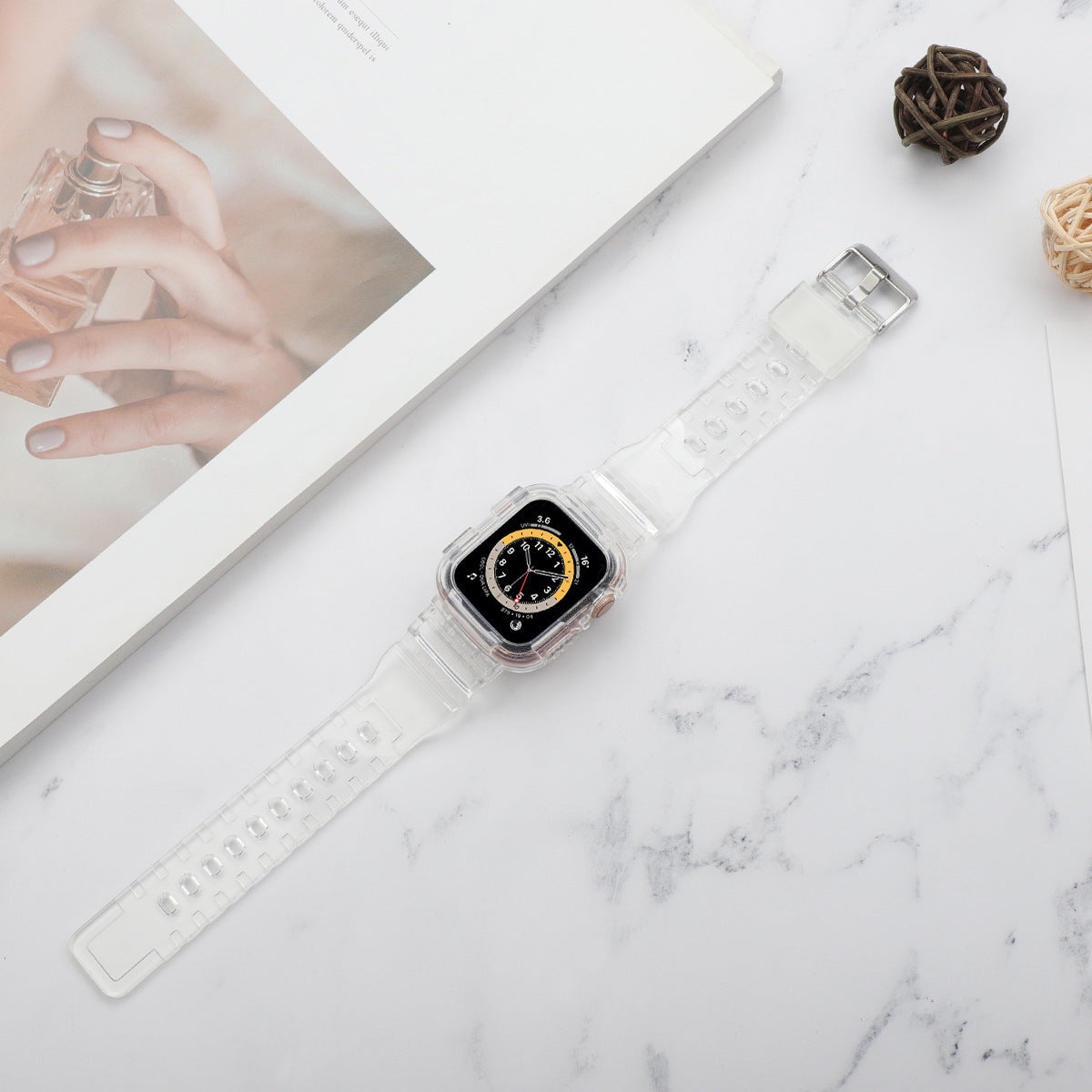 Smart Watch TPU Transparent Glacier Strap