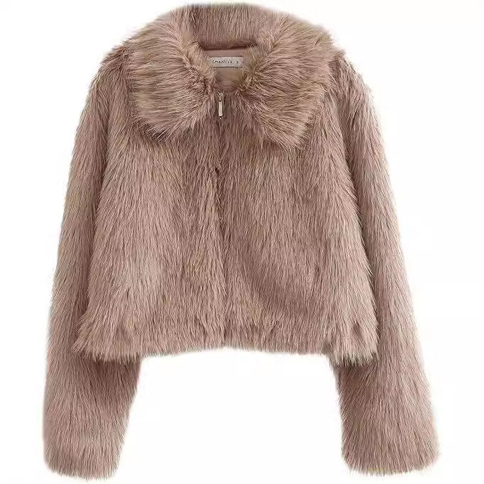 Autumn And Winter Fur Women's Fake Fur Coat
