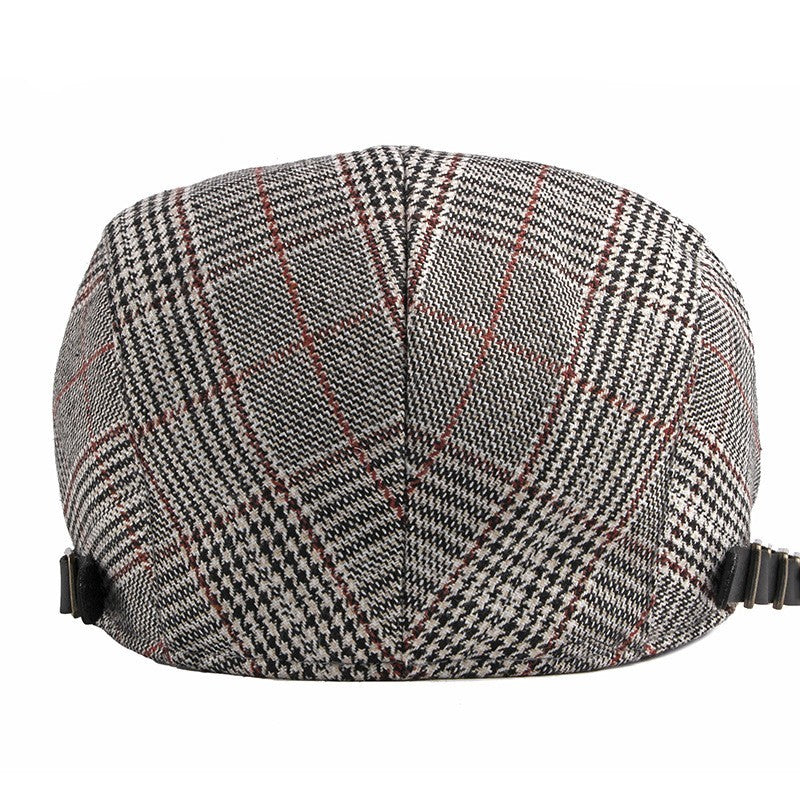 Hat Men's Spring And Autumn Classic Plaid