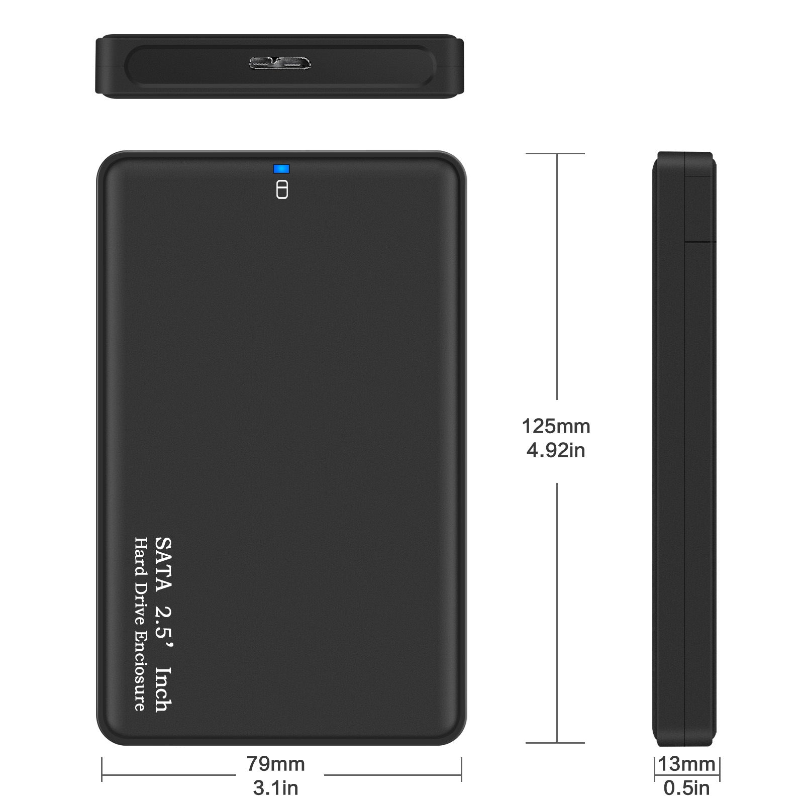 2.5 Inch Mobile Hard Disk Box Usb3.0 Serial SATA Solid State SSD Mechanical Disk Mobile Hard Disk Box