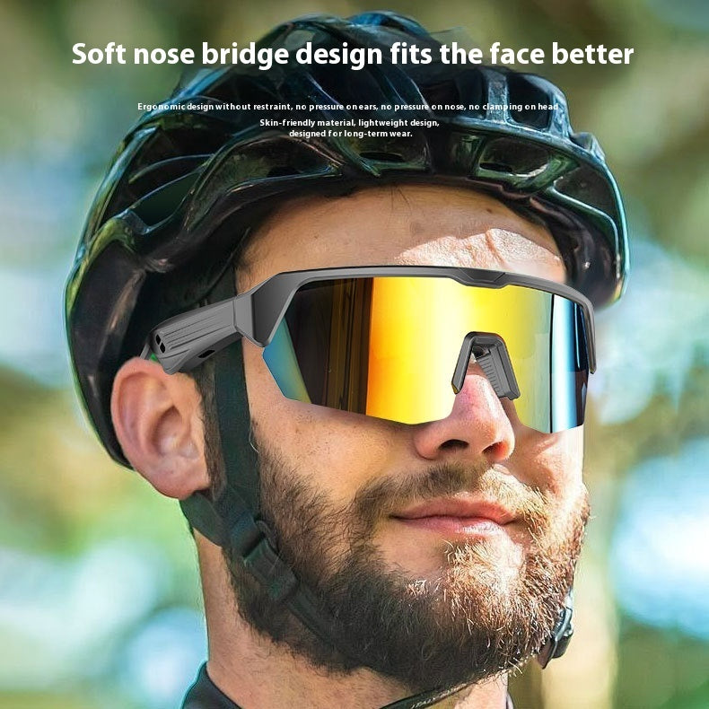 Smart Bluetooth Glasses Windproof Sunglasses Fashion Riding Audio Call Sunglasses