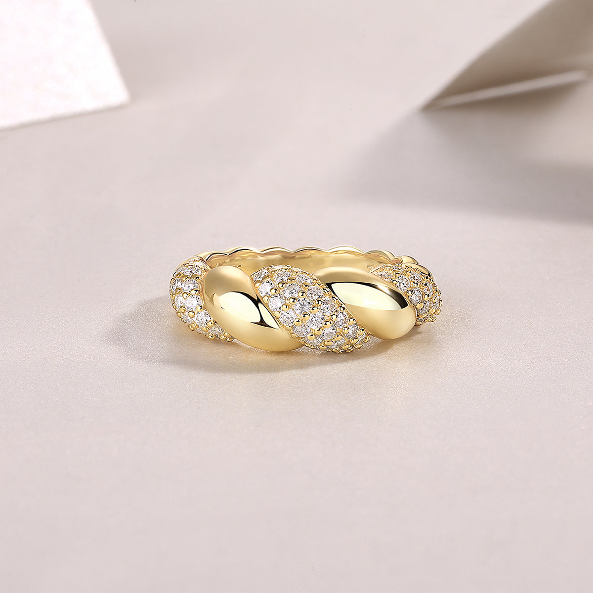 1Tengman - A Fashionable Jewelry Accessory Set With Moissanite S925 Sterling Silver And Gold-plated Diamond Prohibit TikTok sales