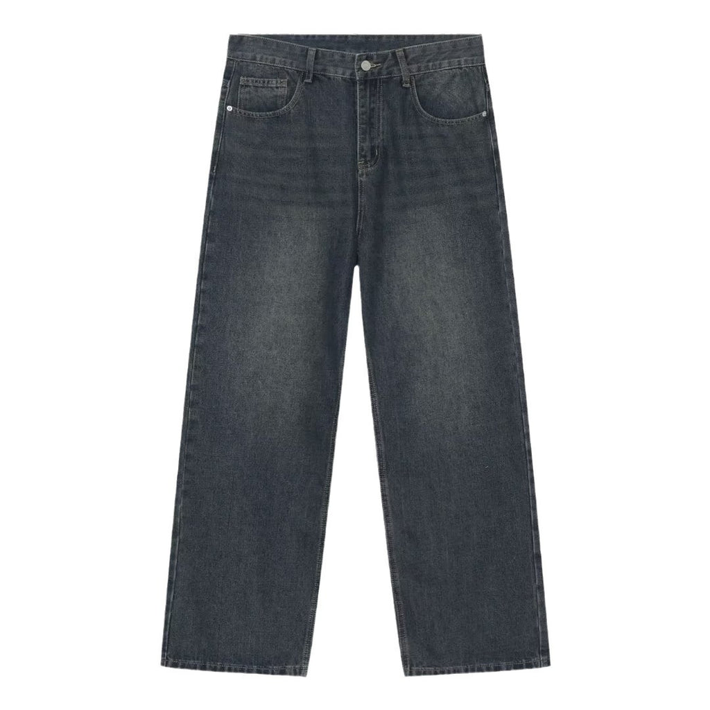 American Street Distressed Retro Washed Jeans Male And Female Trendy Brand