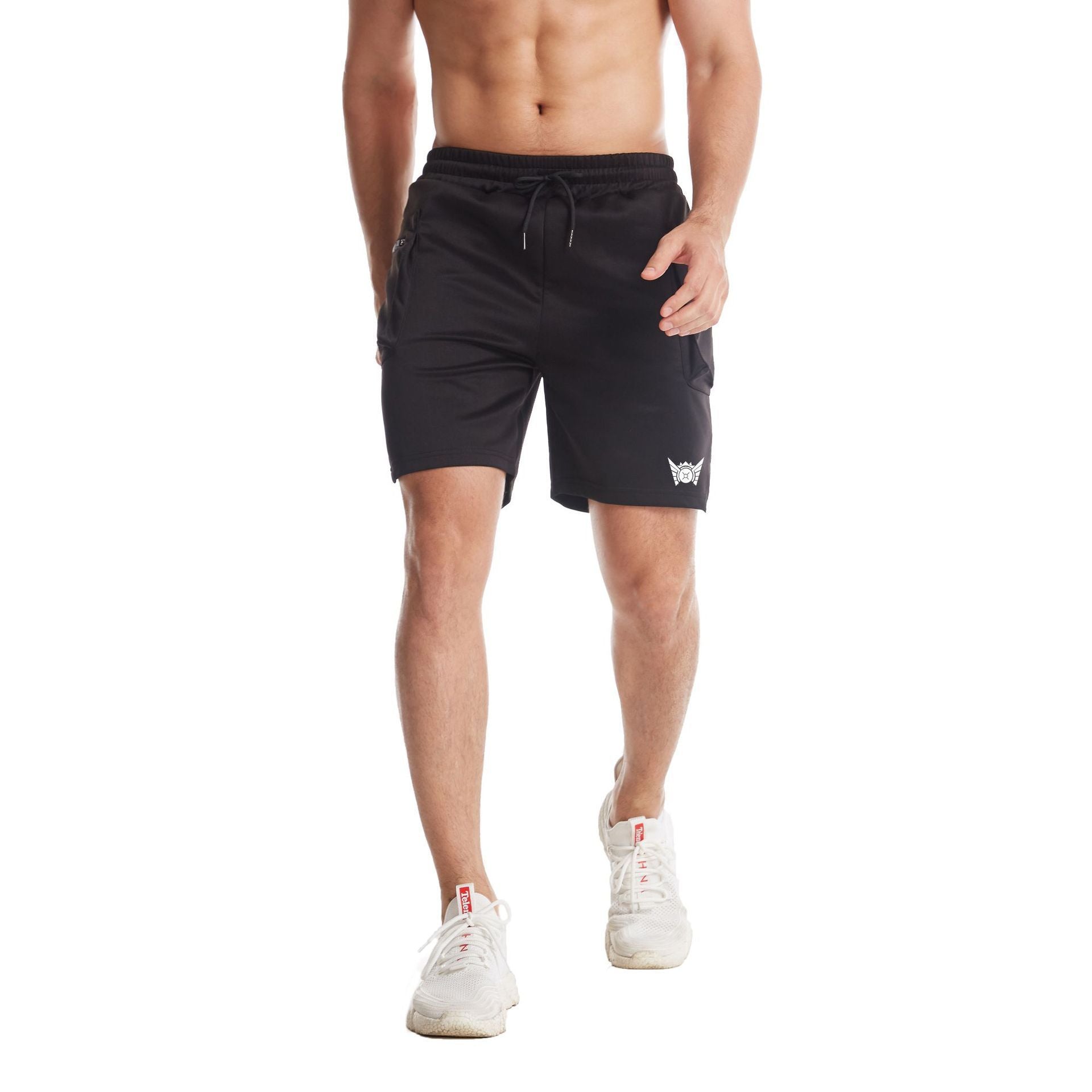 Men's Breathable Training Cool Five Quarter Pants For Summer Casual Wear