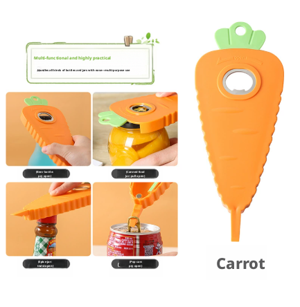 Radish bottle opener-yellow-PS iron TPR magnetic material-1 piece