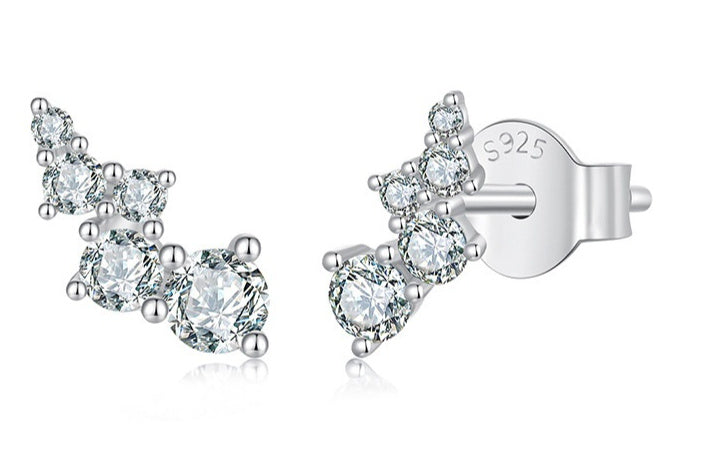 Exquisite Geometric Moissanite Earrings Female Bubble