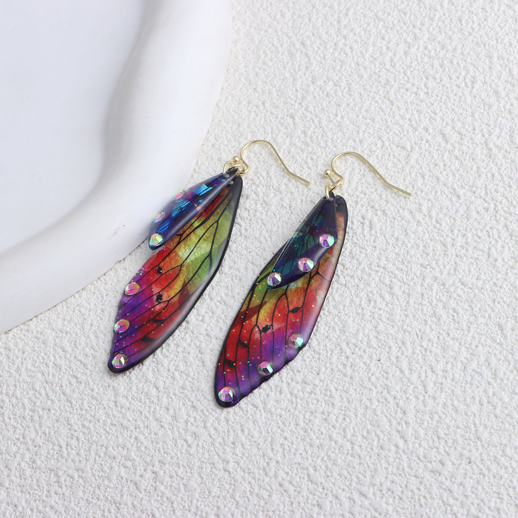 Misty Rain In Southern Personalized Design Simulation Cicada Wings Earrings