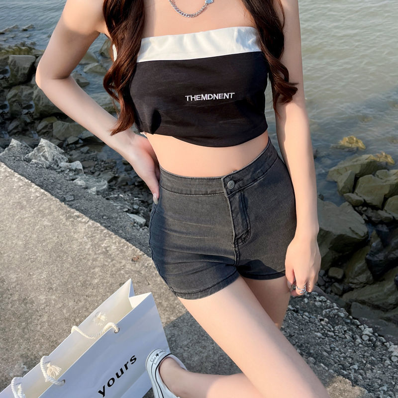 Women's High Waist Thin Skinny Sheath Thin Hot Pants