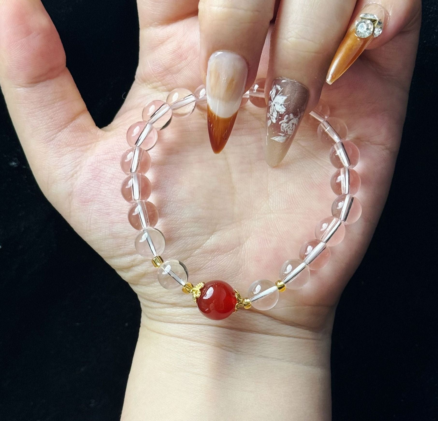 Sunstone Double Circle High Goods Aquamarine Slip Multi-Circle Bracelet