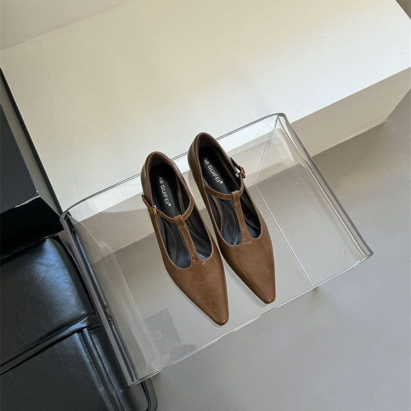 Spring New Casual Versatile Work Mary Jane Shoes