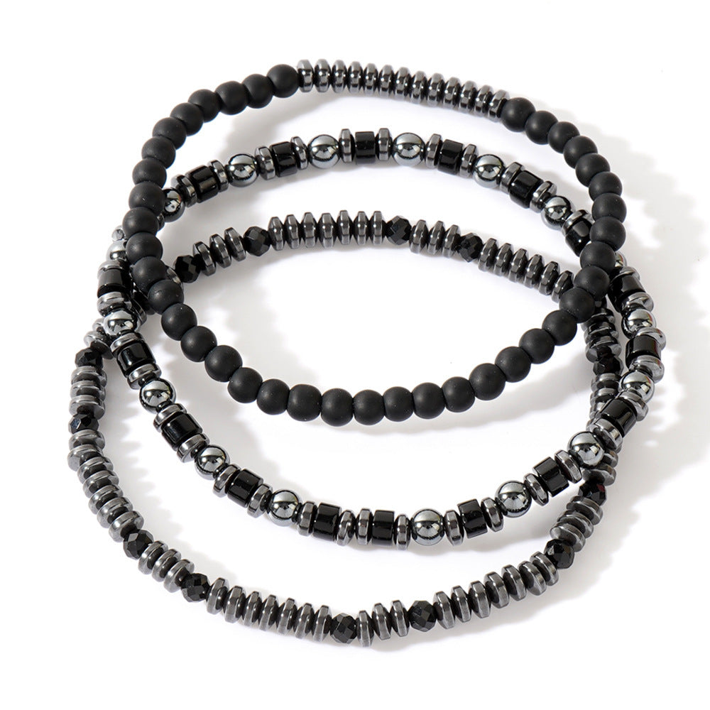 Natural Semi-precious Stone Beads String Men's Bracelet