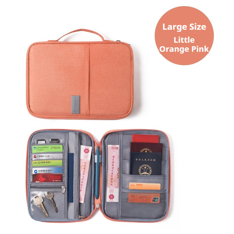 Portable Travel Airplane Waterproof Card Bag